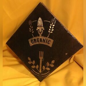 Black and Gold Kitchen Trivet